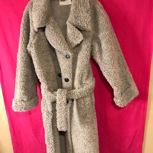 ASOS LONG TEDDY FUR COAT